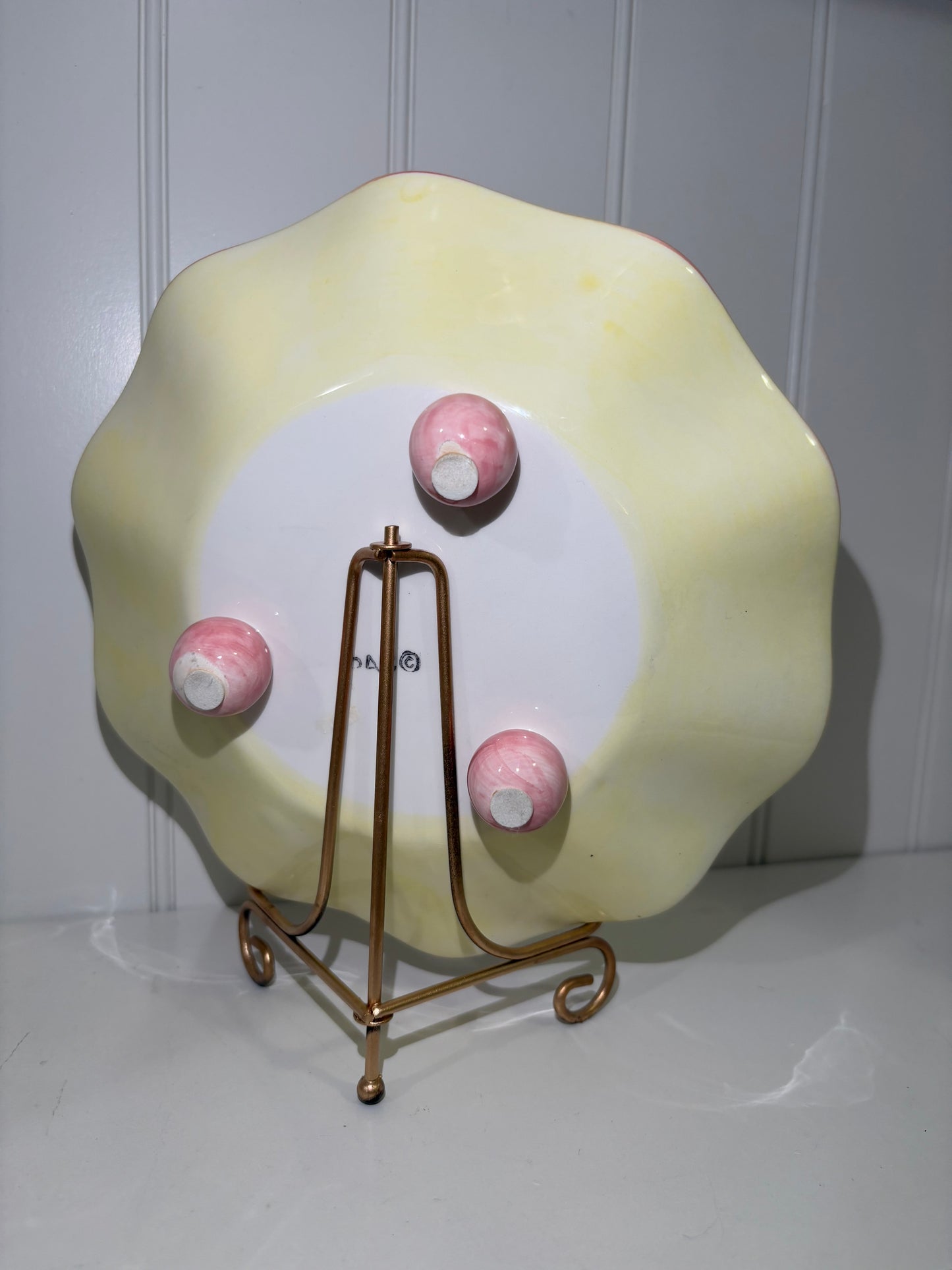 Floral Pastel ceramic plate