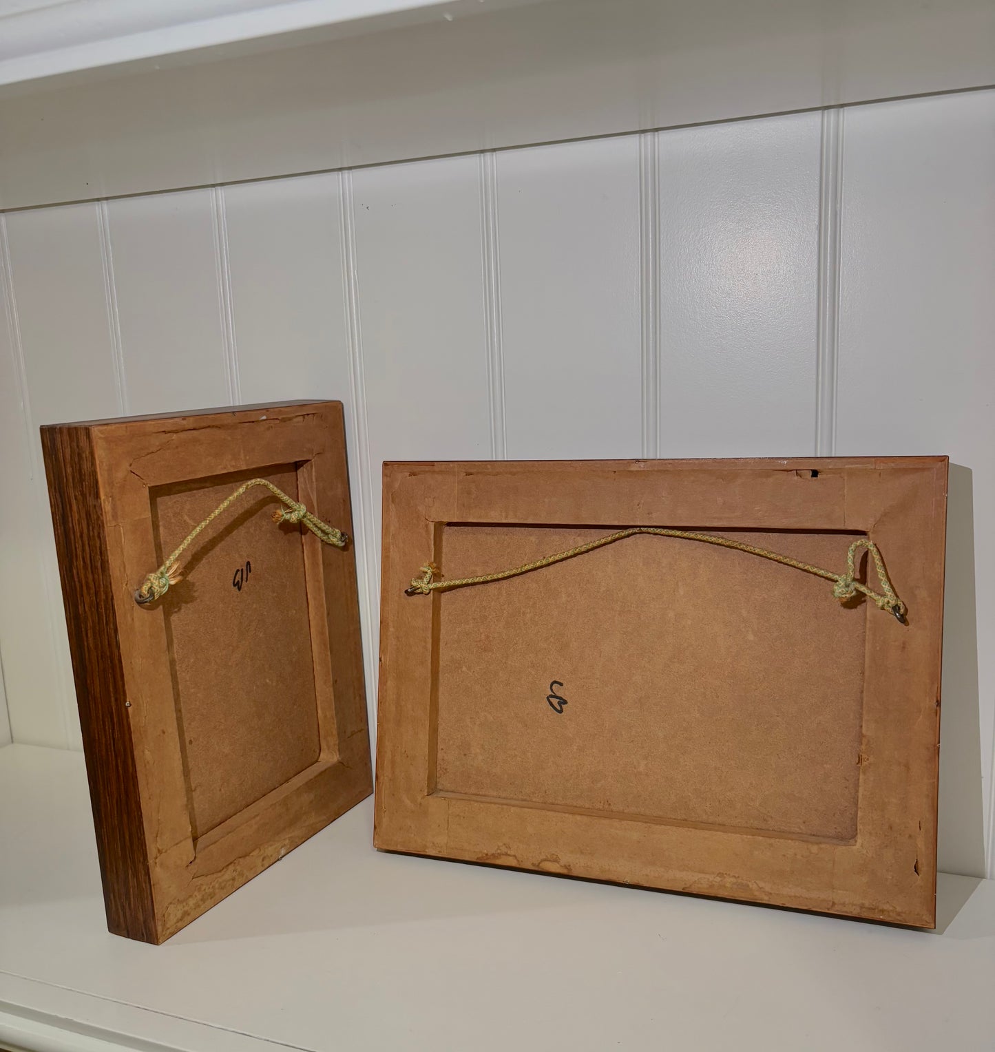 2 Vintage 3D Wooden Frames
