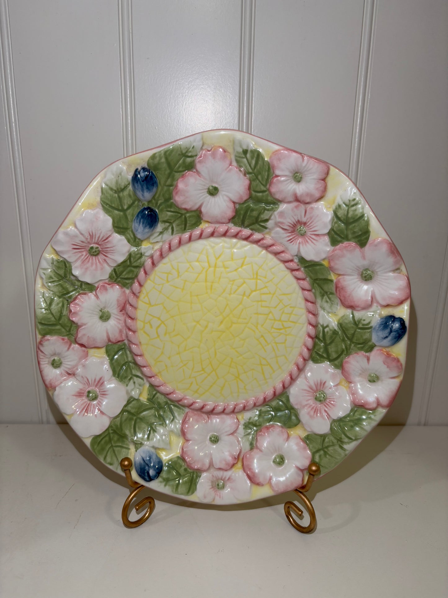 Floral Pastel ceramic plate