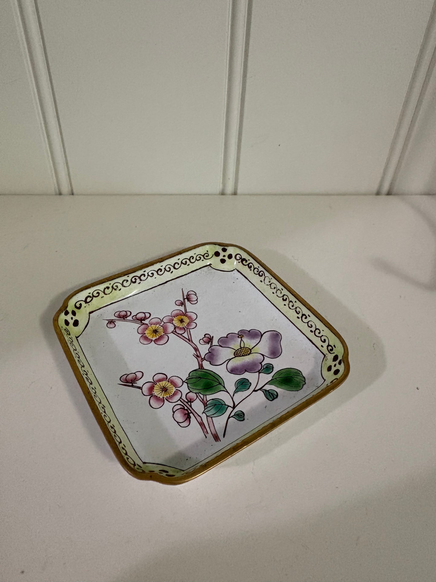 Mini Floral Metal Tray