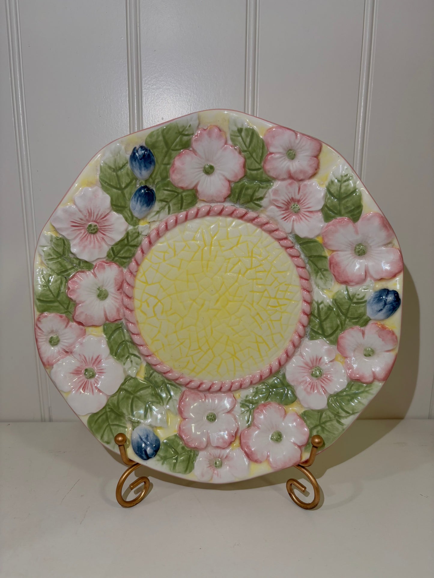 Floral Pastel ceramic plate