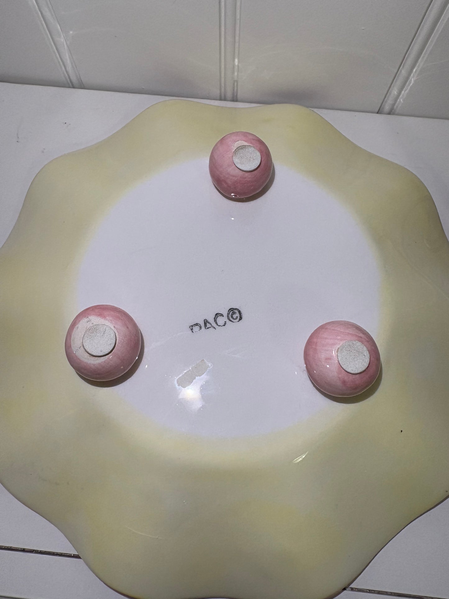 Floral Pastel ceramic plate