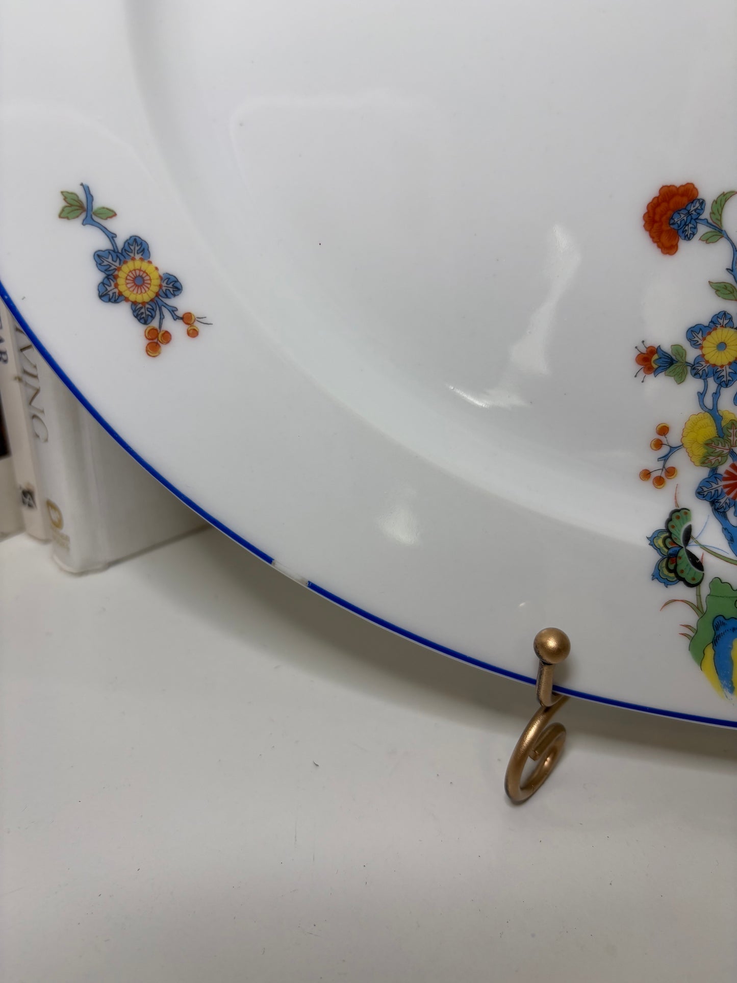Limoges Floral Birds Platter
