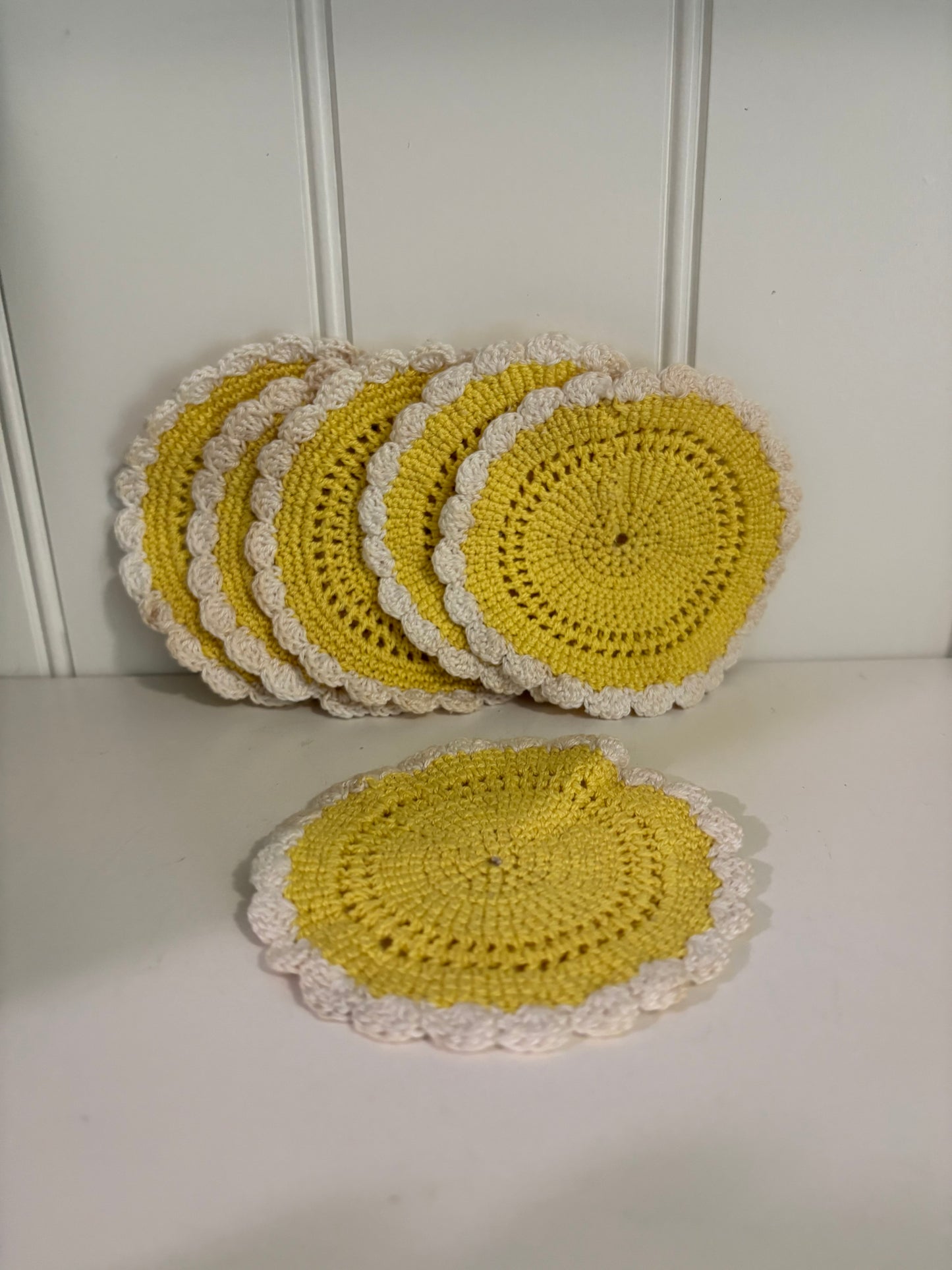 Bunny Butter Knife and Knitted Coaster
