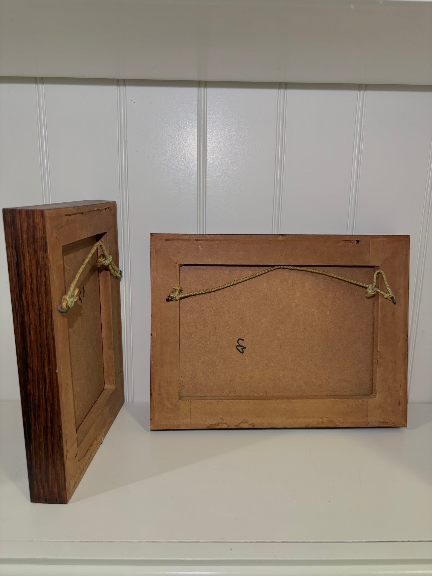 2 Vintage 3D Wooden Frames