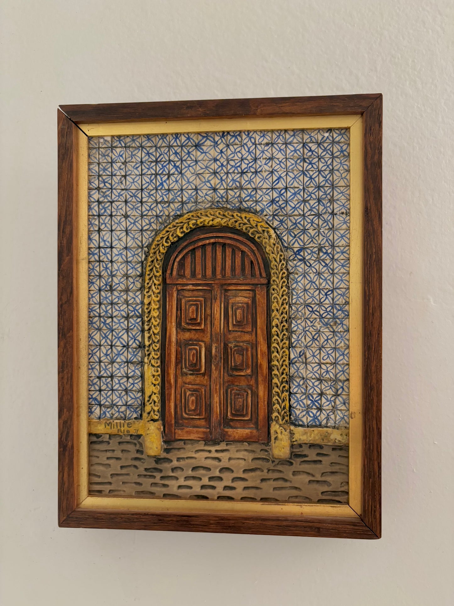 2 Vintage 3D Wooden Frames