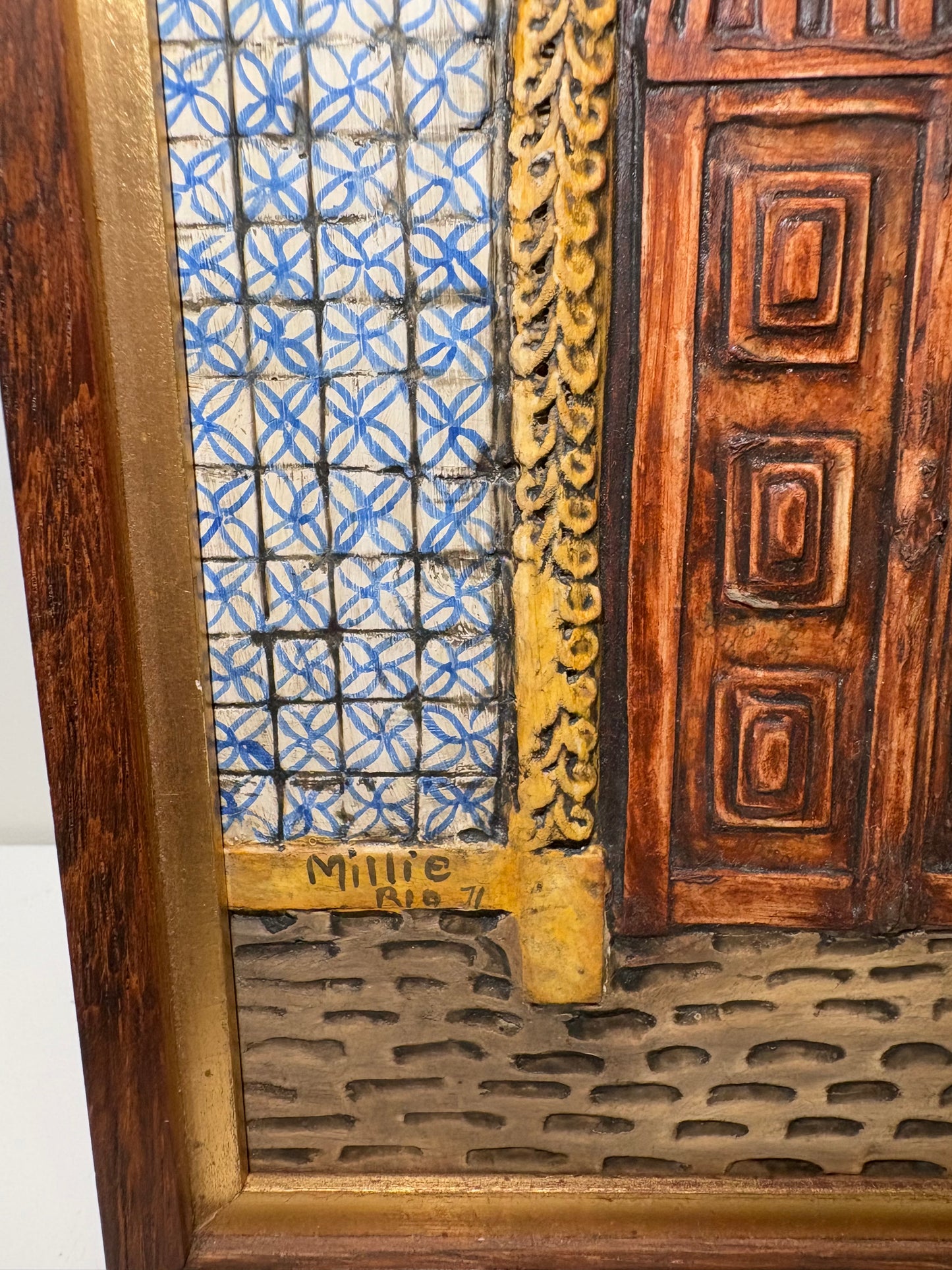 2 Vintage 3D Wooden Frames