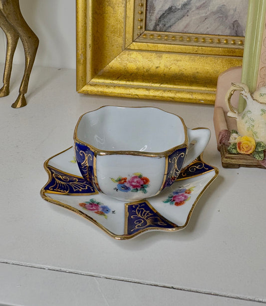 Aveiro Portugal Miniature Teacup + Saucer