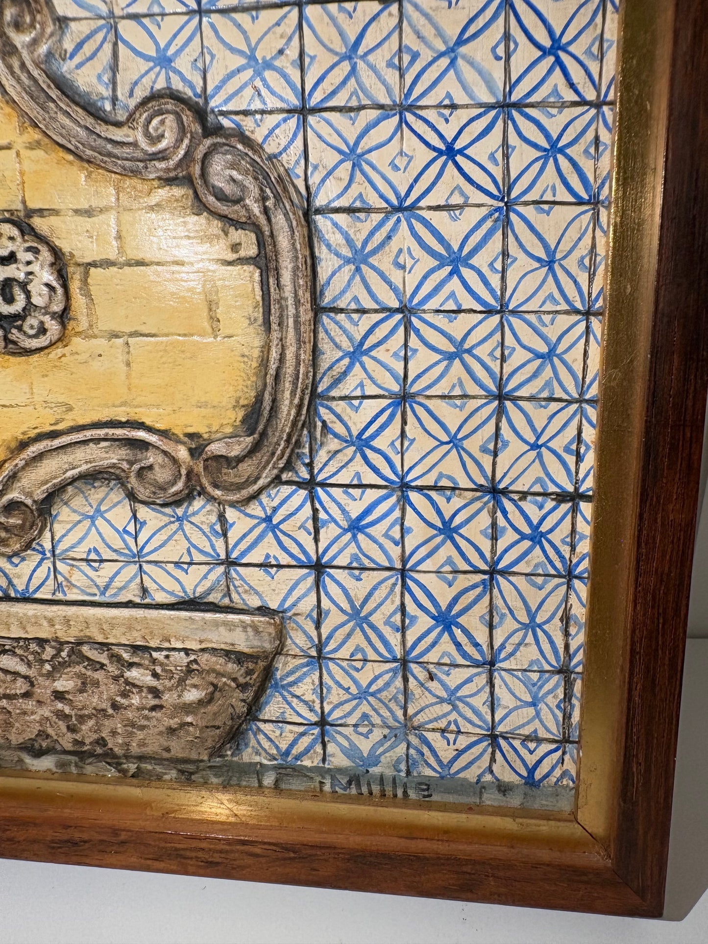 2 Vintage 3D Wooden Frames
