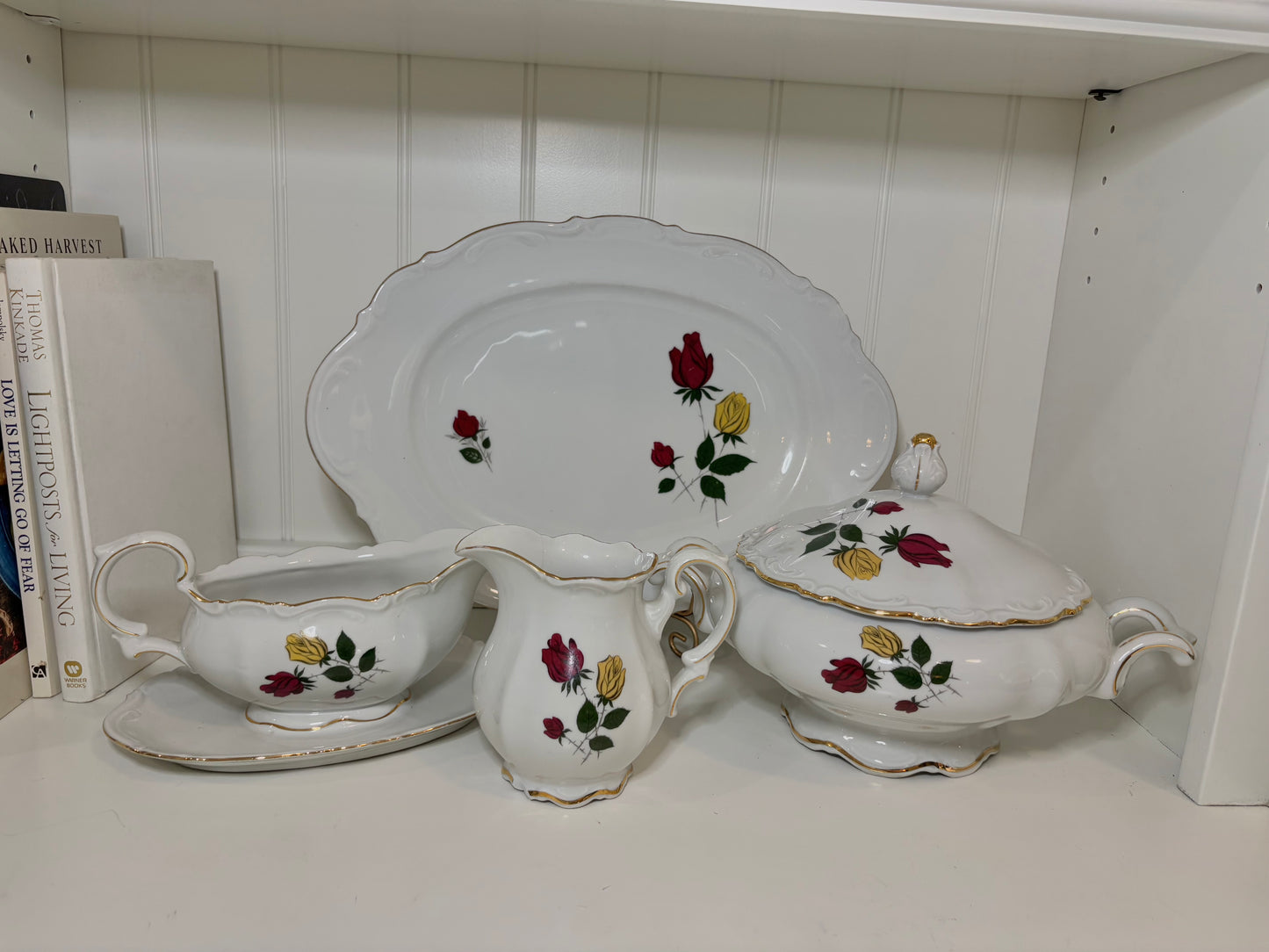 Vintage Bavaria Red Rose Set