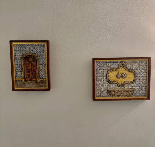 2 Vintage 3D Wooden Frames