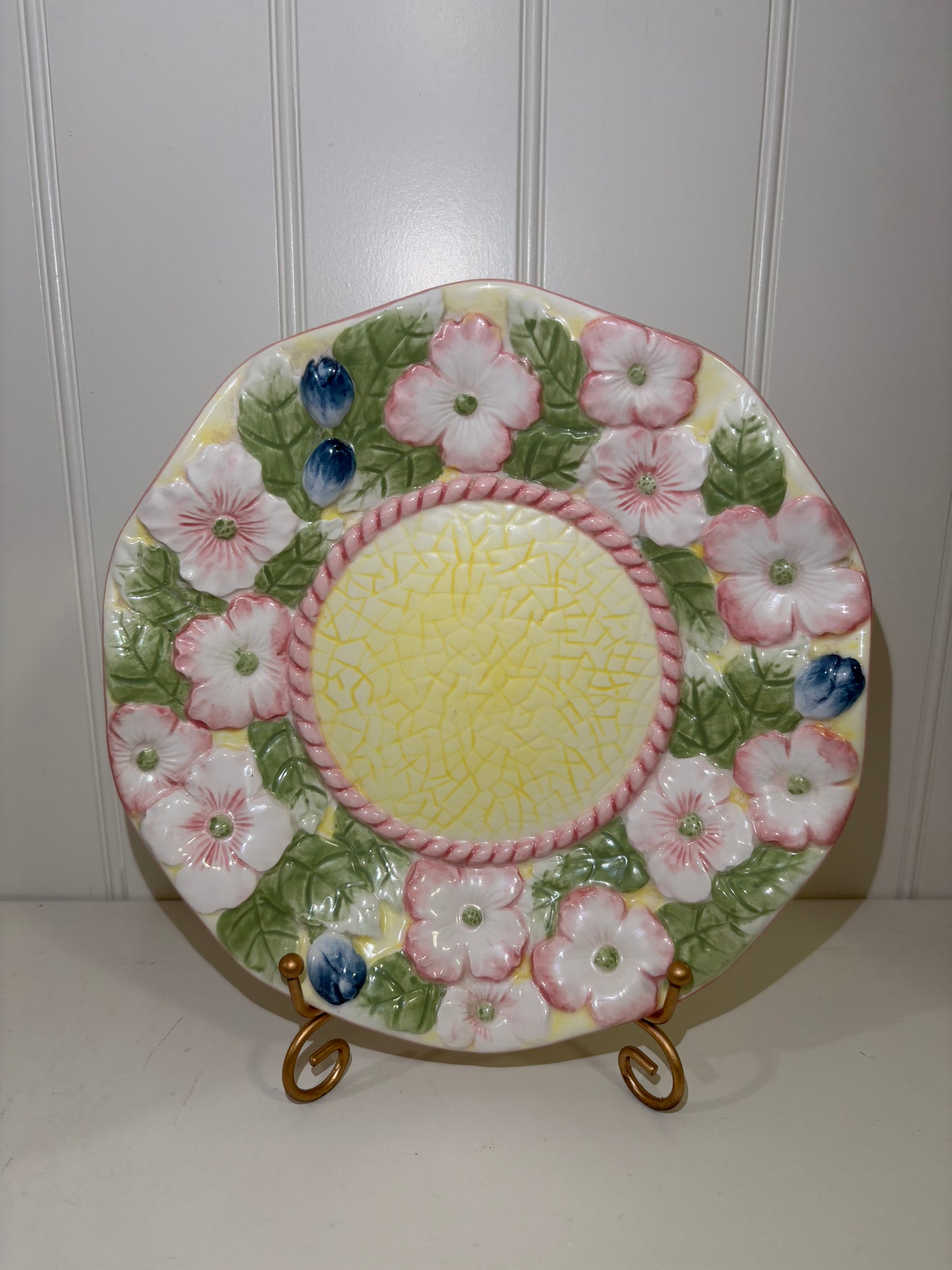 Floral Pastel ceramic plate
