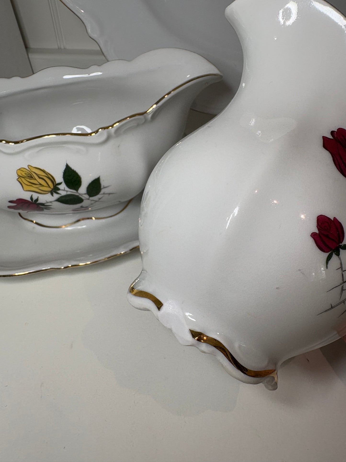 Vintage Bavaria Red Rose Set
