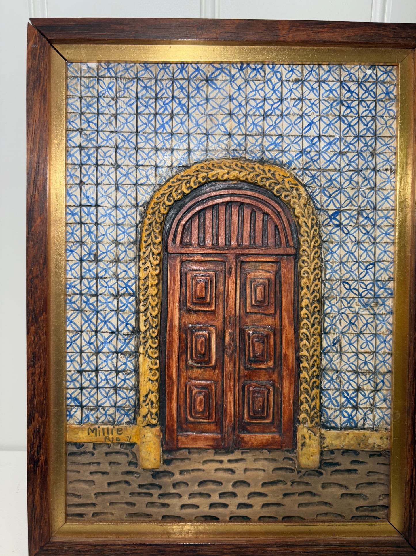2 Vintage 3D Wooden Frames
